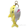 Animal Mini Colorful Shark Plush Keychain